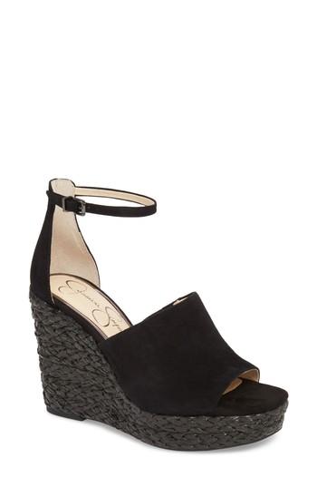Women's Jessica Simpson Suella Wedge Sandal M - Black