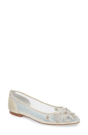 Women's Bella Belle Adora Skimmer Flat M - Ivory