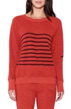 Women's Sundry Stripe Pullover - Orange