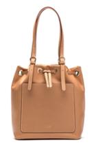 Frances Valentine Ali Leather Drawstring Tote - Beige