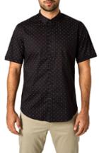 Men's 7 Diamonds Casual Fiasco Trim Fit Sport Shirt, Size - Black