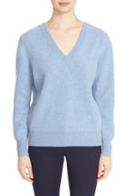 Women's Victoria Beckham Double V-neck Felted Lambswool Sweater