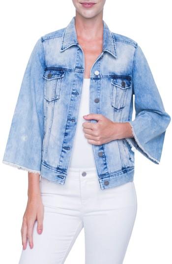 Women's Liverpool Jeans Company Bell Sleeve Jean Jacket - Blue