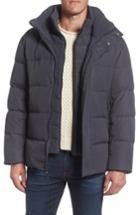 Men's Andrew Marc Carlton Quilted Parka - Grey