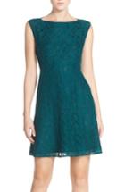 Women's French Connection Fit & Flare Dress - Green