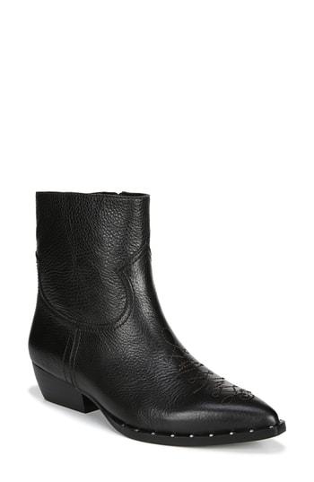 Women's Sam Edelman Ava Western Bootie .5 M - Black