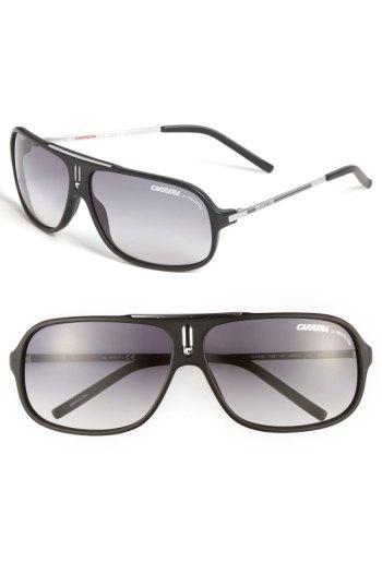 Men's Carrera Eyewear 'cool' 65mm Aviator Sunglasses - Cool Black