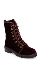 Women's Stuart Weitzman Metermaid Combat Boot M - Burgundy