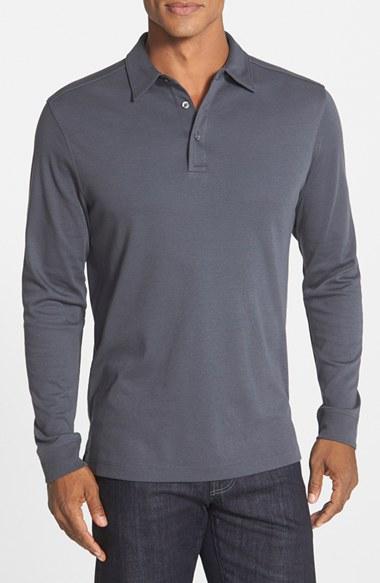 Men's Cutter & Buck 'belfair' Pima Cotton Polo, Size - Grey (online Only)