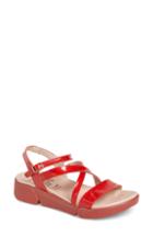 Women's Wonders Wedge Sandal .5-6us / 36eu - Red