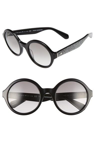 Women's Kate Spade New York 'khriss' 52mm Round Sunglasses -