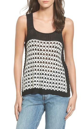 Women's Moon River Textured Knit Sweater Tank