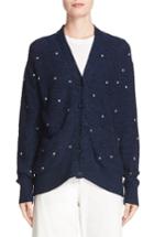 Women's Rachel Comey Inni Embroidered Cotton Blend Cardigan
