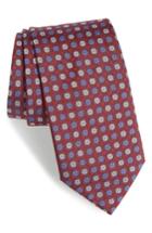 Men's Hugo Boss Geometric Silk Tie, Size - Red