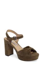 Women's Kristin Cavallari Ryne Twist Toe Platform Sandal .5 M - Green