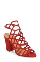 Women's Schutz Oberlyn Cage Sandal M - Red
