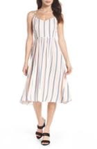 Women's Bb Dakota Lilla Stripe Midi Dress - Coral