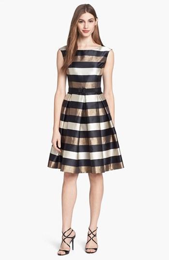 Eliza J Stripe Metallic Fit &