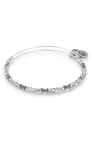 Women's Alex And Ani Moon Celestial Two-tone Adjustable Wire Bangle