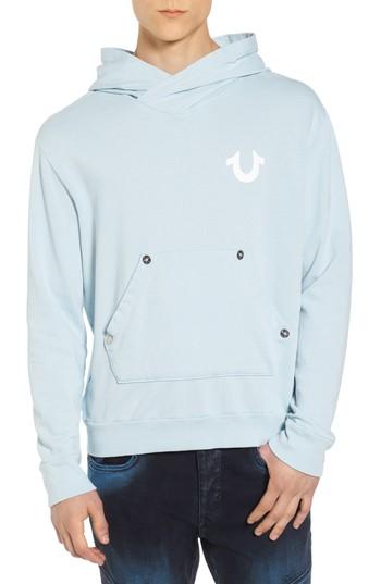 Men's True Religion Brand Jeans Core Hoodie - Blue