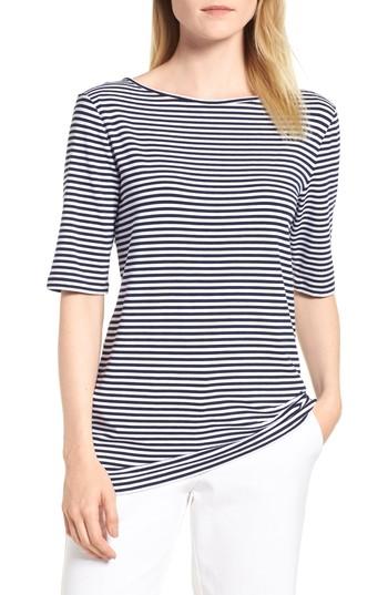 Women's Halogen Reversible Neck Tee - Blue