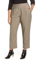 Women's Leith Pleat Ankle Pants - Brown