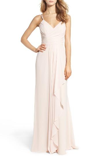 Women's Hayley Paige Occasions Chiffon Gown - Pink