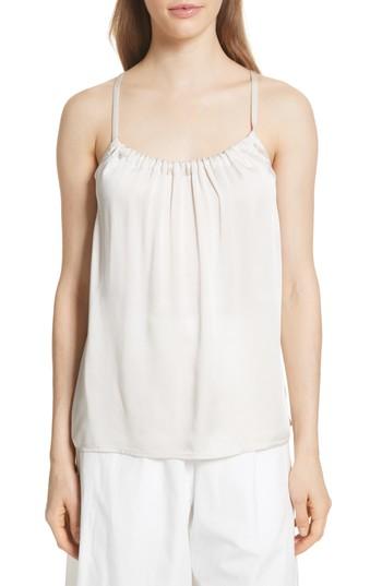 Women's Vince Gathered Neck Camisole - Beige