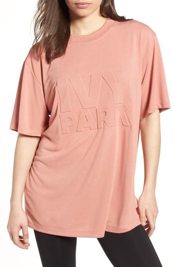 Women's Ivy Park Embossed Logo Tee - Red