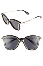 Women's Marc Jacobs 52mm Cat Eye Sunglasses - Black
