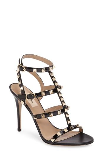 Women's Valentino Garavani Rockstud Sandal Us / 40eu - Black