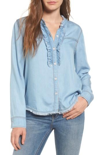 Women's Splendid Ruffle Chambray Shirt