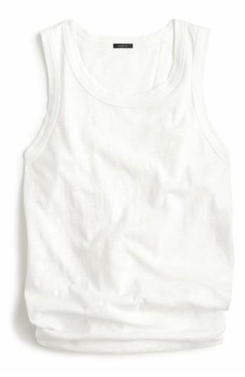 Women's J.crew Knot Back Tank Top - White