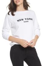 Women's David Lerner New York Soho Raglan Pullover - White