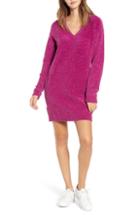 Women's Bp. Chenille Sweater Dress, Size - Purple