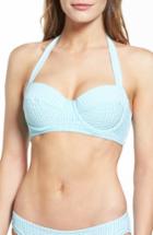 Women's Vineyard Vines Underwire Seersucker Halter Bikini Top