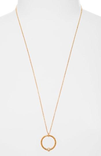 Women's Anuja Tolia Textured Hoop Pendant Necklace