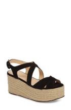 Women's Klub Nico Vikki Espadrille Platform Sandal M - Black