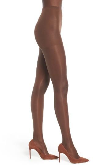 Women's Nubian Skin Glossy Sheer Pantyhose - Brown