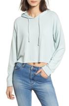 Women's Cotton Emporium Cozy Crop Hoodie - Green
