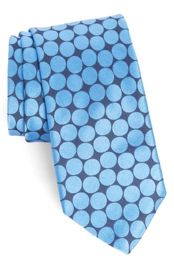 Men's Ted Baker London Spots Ii Silk Tie, Size - Blue