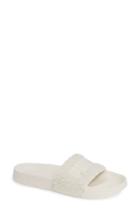 Women's Puma Leadcat Faux Shearling Slide Sandal .5 M - White