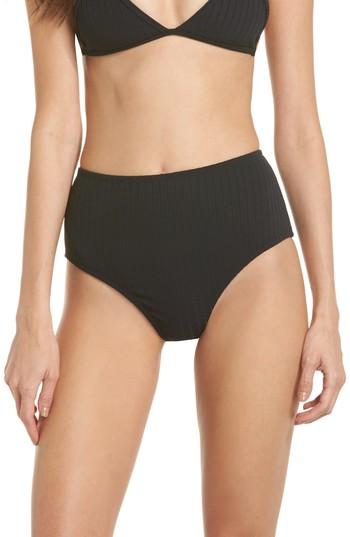 Women's Static Westwood High Waist Bikini Bottoms - Black