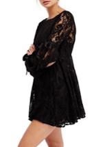Women's Free People Rubi Lace Mini Dress - Black