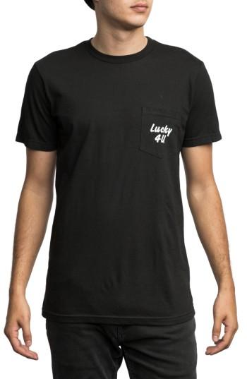 Men's Rvca Lucky 4 U Graphic T-shirt, Size - Black