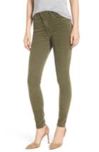 Women's Ag The Farrah High Waist Skinny Corduroy Pants - Green