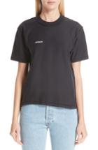 Women's Vetements Fitted Inside-out Tee - Black