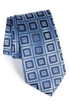 Men's Nordstrom Men's Shop Frame Diamonds Silk Tie, Size - Blue