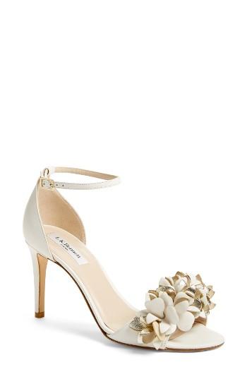 Women's L.k. Bennett Claudie Sandal .5us / 39eu - Metallic