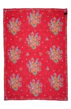 Women's Alexander Mcqueen Island Bouquet Silk Scarf, Size - Red